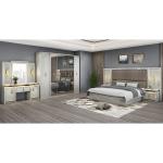 Buy cheap Complete Modern Leather Wooden King Size Bed 5 Pieces Sets Double Master Room Queen Full Luxury Home Bedroom Furniture Set from wholesalers