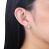 Buy cheap Women Pink Sterling Silver Jewelry Earrings from wholesalers