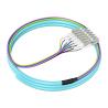 Buy cheap PVC LSZH HXCOWO Novel 12-Color 12-Core LC FC SC ST UPC/APC Single Mode G657A/G652D 0.9mm MM Fiber Pigtails from wholesalers