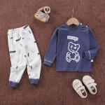 Breathable Children'S Pajama Set Cotton Boys And Girls Homewear