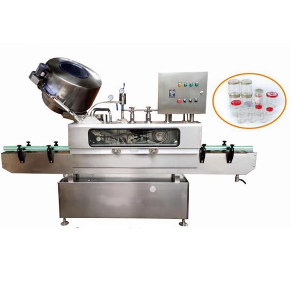 Buy cheap Three Capping Types Steam Vacuum Sealing Machine for Glass Bottles and Unscrewed Lids from wholesalers