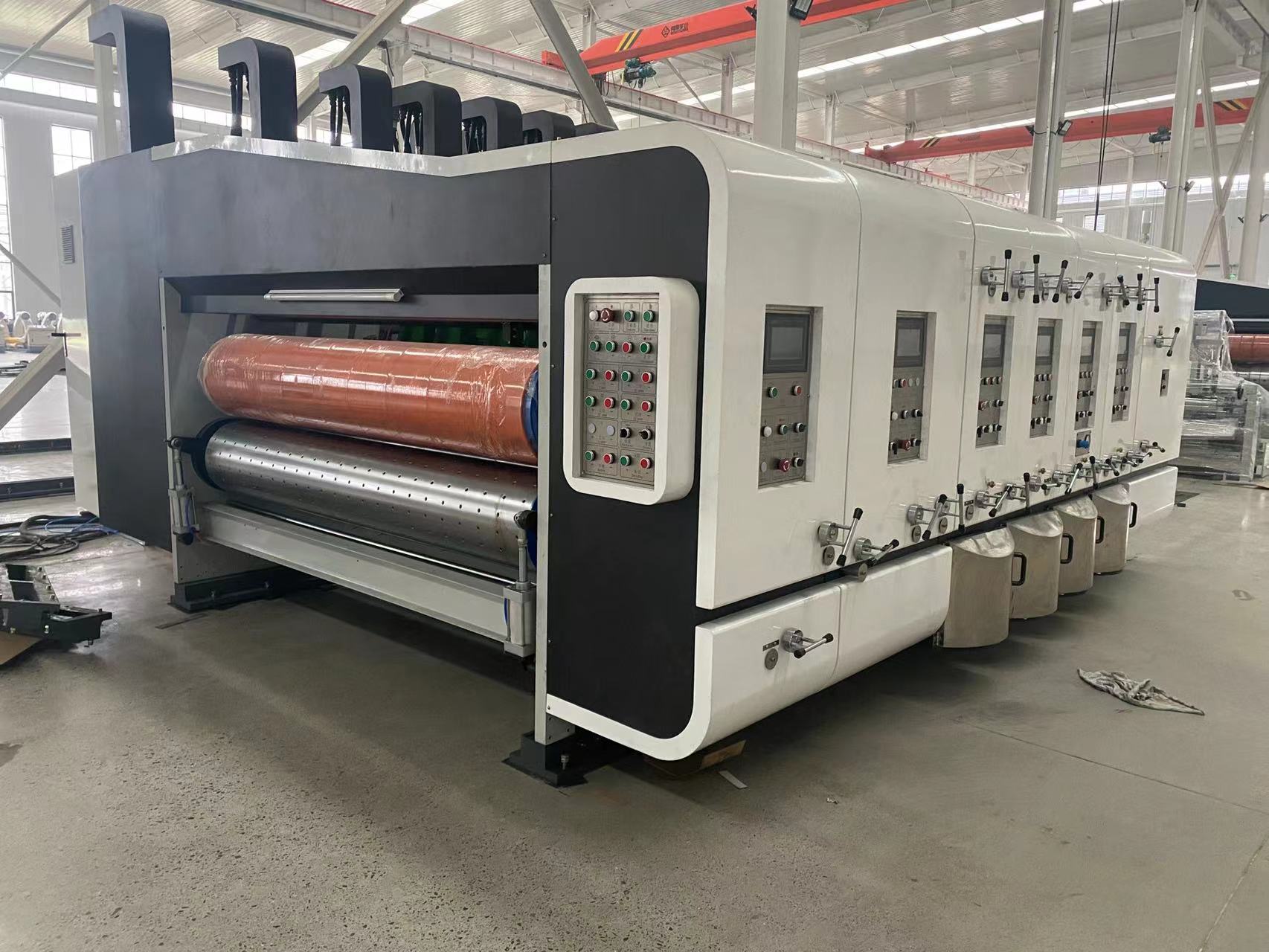 Plc 3 Color Flexo Printer Slotter For Corrugated Cardboard Carton Box