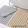 Buy cheap Crossed Strips Non Skid PVC Floor Mat Rug For Shower Room 45CM*75CM Grey Tan from wholesalers