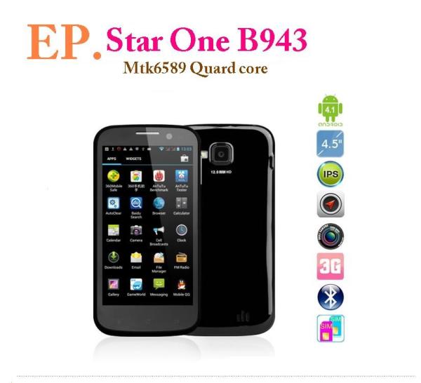 Buy cheap 4.5" Star One B943 Quad Core phone MTK6589 IPS 1GB 4GB Dual Camera12MP GPS from wholesalers