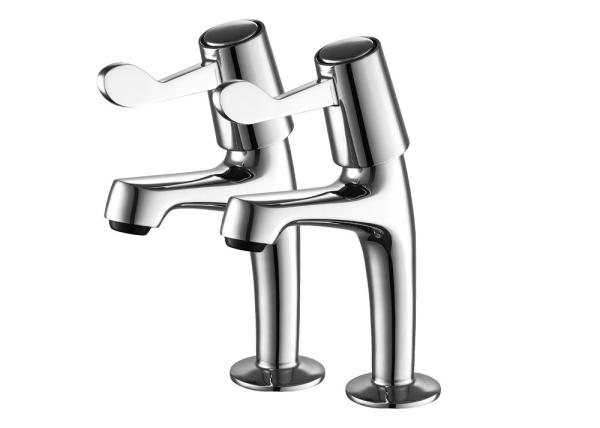 Buy cheap standard size Chrome Kitchen Taps Polished Surface Modern Style from wholesalers