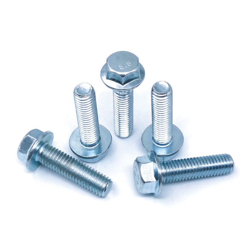 Plain Finish M8 Flange Titanium Bolts Perfect for in Various Industrial Machines