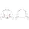 Buy cheap Levis Ladies' dark grey zip through pleather jacket with sherpa collar LEDO1733 from wholesalers
