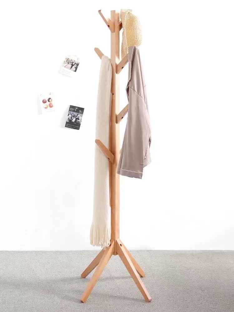 Natural 100% Eco-friendly Tree Shaped Bamboo Stand Hanger for Clothes On Walls BAMBOO