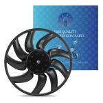 Electric Radiator Cooling Fan Assembly For Audi A4 S4 Q5 A5 A7 Macan With Rubber