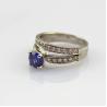 Buy cheap 925 Sterling Silver 6mm CZ Diamonds Engagement Wedding Ring(R283) from wholesalers