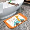 Buy cheap Technology Velvet Non Slip Bath Rug Water Absorption Anti Skid Floor Mat Half Round from wholesalers