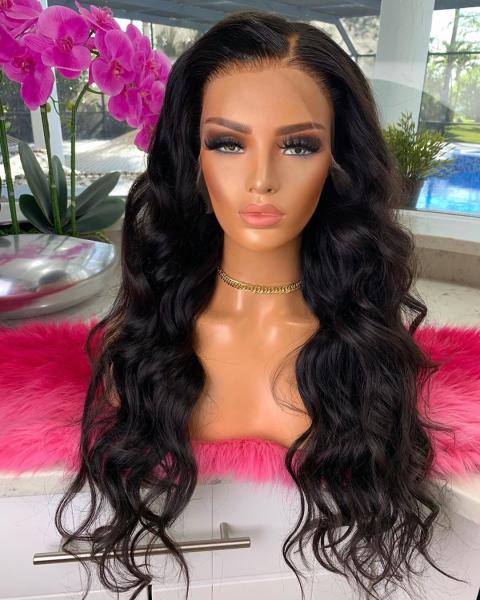 Buy cheap Loose Wave 360 Lace Frontal Wig Peruvian Untreated Pre Plucked Cuticle Aligned from wholesalers
