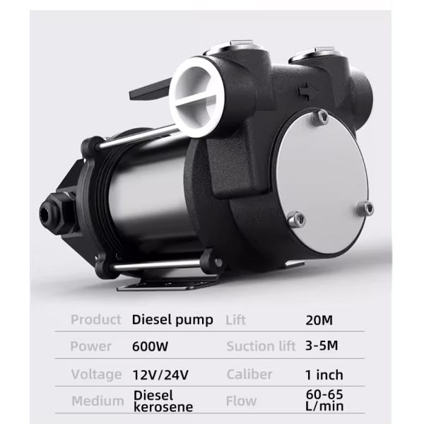 High Flow Compact Size 220 Volt 60L/min Electric Oil Portable Diesel Fuel Transfer Pump