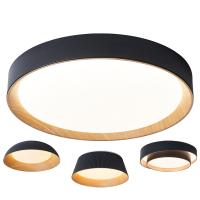 Buy cheap Dimmable IP20 Indoor LED Ceiling Lights Wooden Frame Anti Glare product