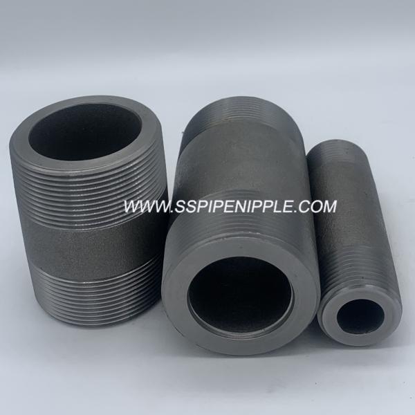 Buy cheap Threaded BLACK Steel Pipe Nipple High Strength Good Ductility /XH NIPPLES from wholesalers