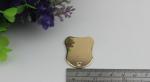 Handbag 35*27 mm light gold zinc alloy metal logo label tags with nickel free