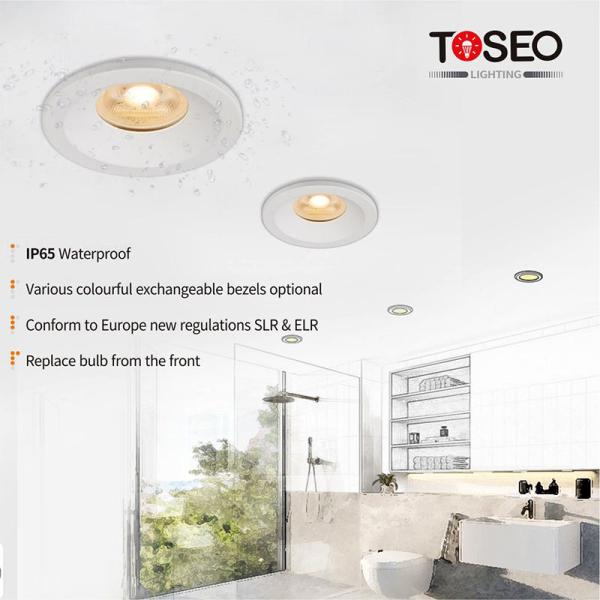 Quality Water Proof Bathroom Ceiling Spot Lights 68mm GU10 2 Years Warranty for sale