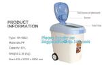 gift pet food container with flap lid, Square Pet Food Large Container / Animal