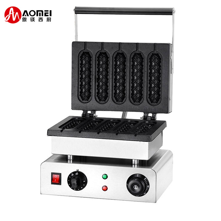 5 Crepe Stick Waffle Maker for Commercial 10kg Gross Weight 300x270x230mm Product Size
