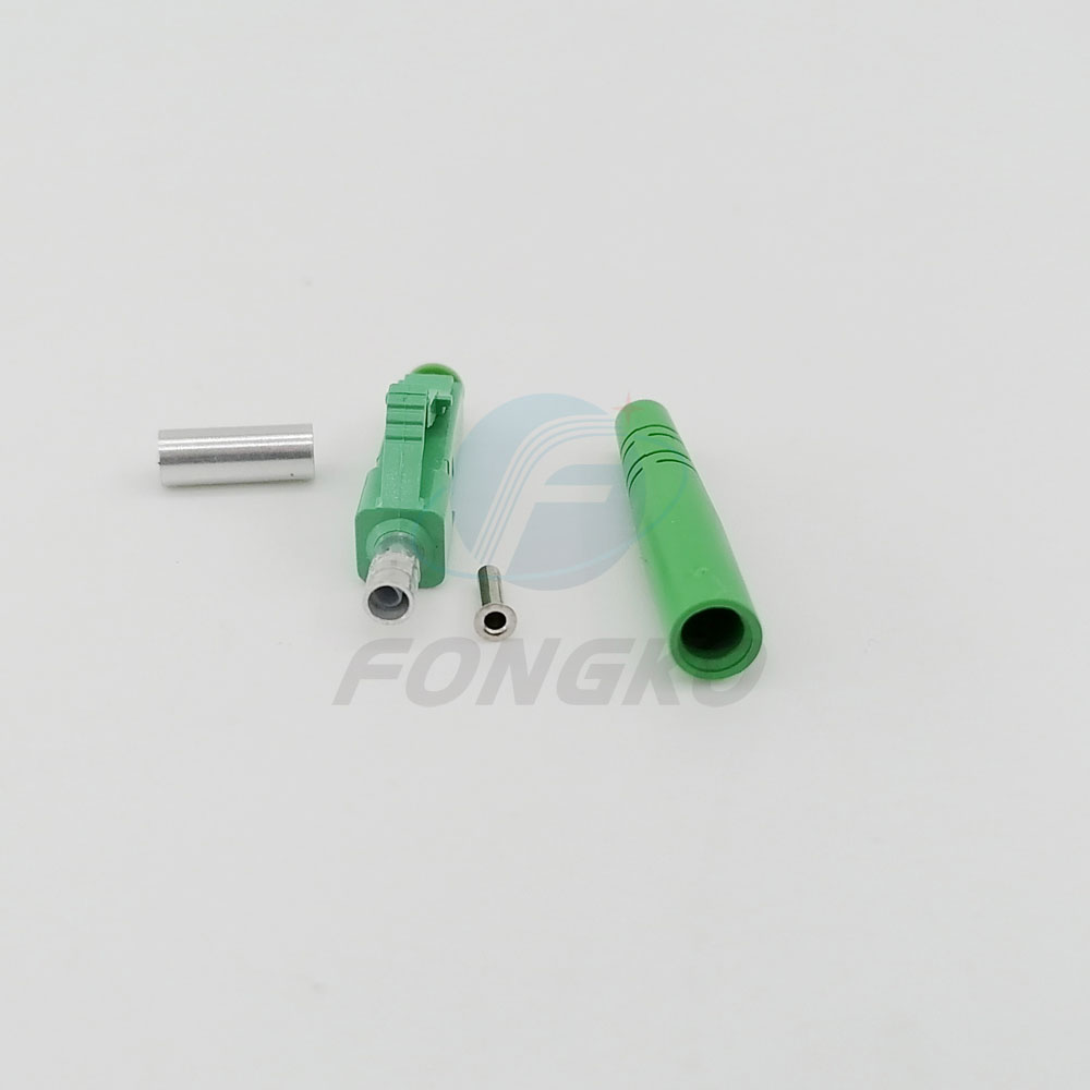 Custom LC APC SM 3.0mm Fiber Optic Connector for LANs WANs