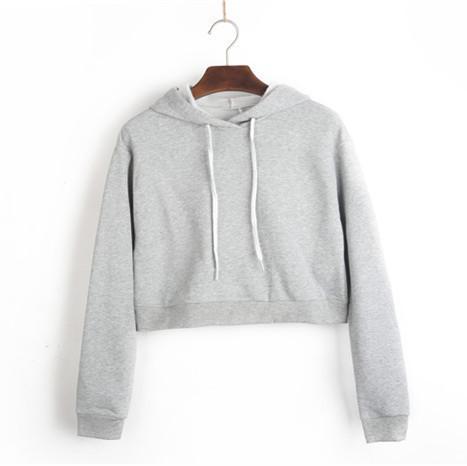 Buy cheap Grey Color Spring Plus Size Ladies Shirts Blank Pullover Hoodies Quick Dry from wholesalers