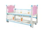 Two Crank Pink Hospital Pediatric Beds Backrest Adjustable For Children