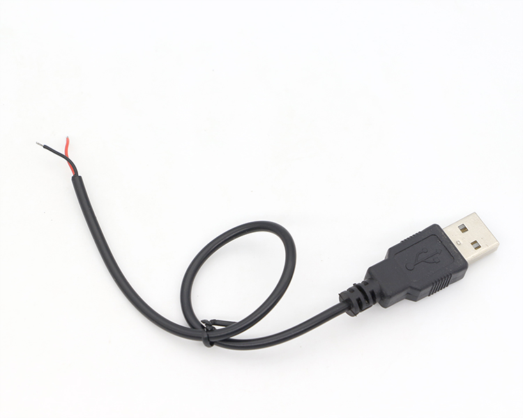 OEM USB 2.0 A Male To Open Stripped Tinned Soldering Bare 2 Wire End Pigtail Charging Cable
