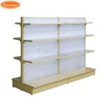 Store Iron Retail Gondola Shelving Double Sided Supermarket Shelves