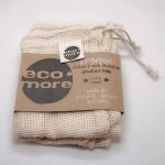 Drawstring Reusable Label Logo Organic Cotton Mesh Bag