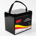 Charged 12V Lithium Iron Phosphate Battery LFR 75AH Electric Motorcycle Battery