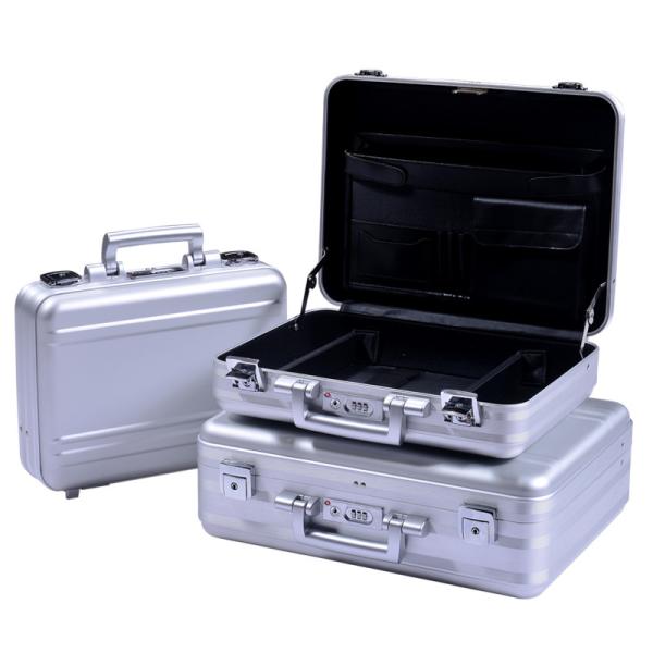 Buy cheap MS-M-01 S Silver Aluminum Molded Briefcase Aluminum Attache Carrying Case from wholesalers