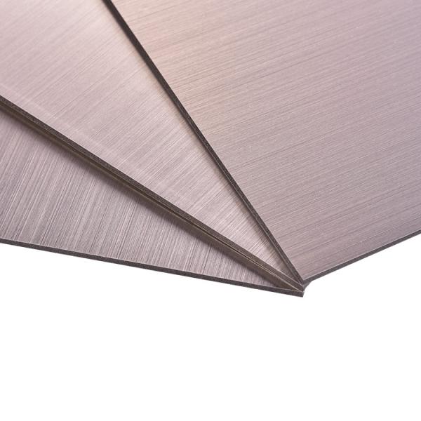 Aluminum-Finished Composite Panel 10 Years Warranty Easy-to-clean Silver/Goden