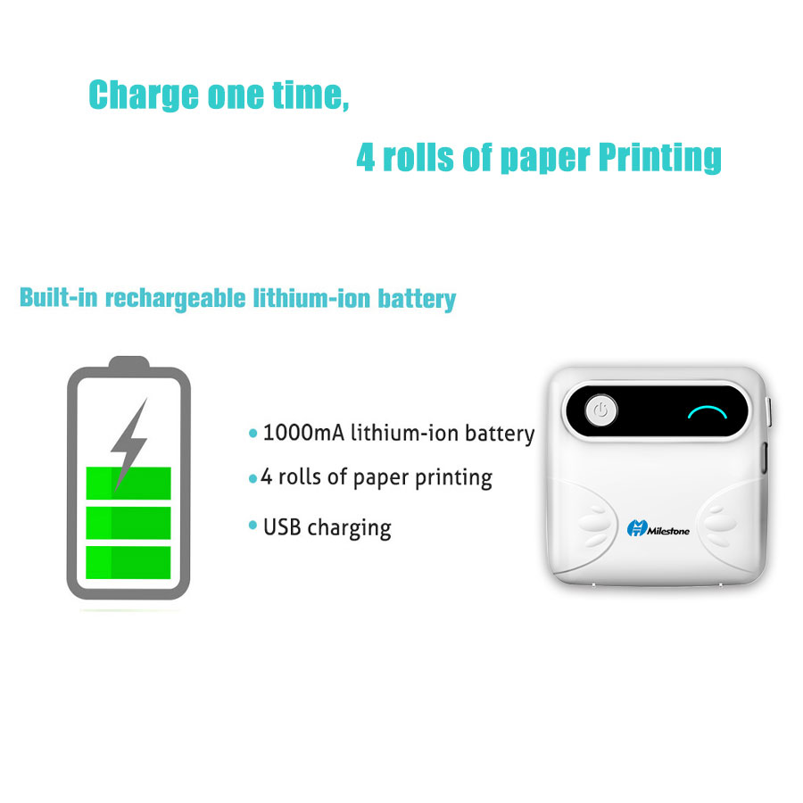 4.2 Portable Pocket Phone Photo Thermal Printer Mini Sticker