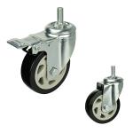 5 Inch PVC Hollow Core Trolley Rigid Plate Medium Duty Casters