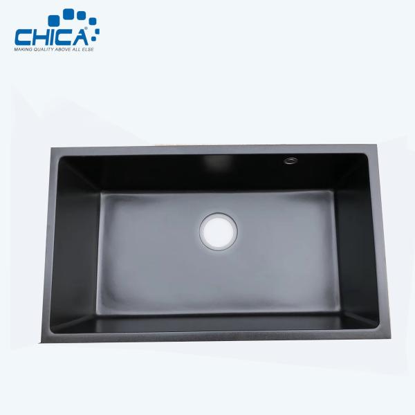 Buy cheap Quartz Kitchen Sink Granite Composite Kitchen Sink Single Bowl Topmount Granite Kitchen Sink For House from wholesalers