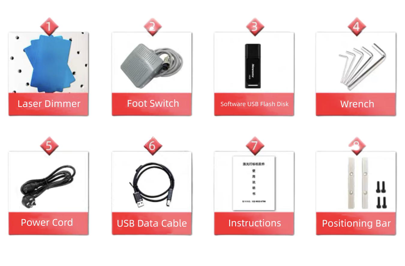 Hand-held Portable 3D 20W 30W 50W Jpt Raycus Mopa M7 Engraver Rotary Fiber Laser Engraving Marking Machine for Guns Jewelry