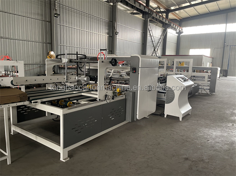 60 Sheets/min TB Carton Box Packaging Folding And Gluing Machinery for Corrugated Box