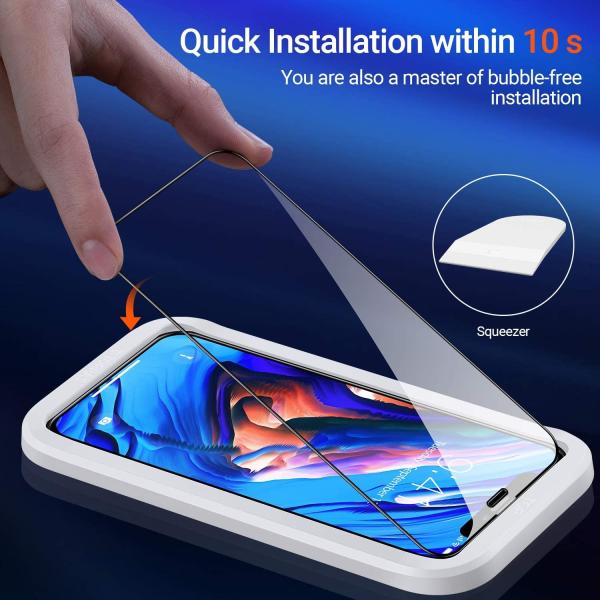 Diamonds Hard Compatible with iPhone 12 Screen Protector/iPhone 12 Pro Screen Protector [10X Military-Grade Shatterproof