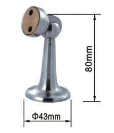Buy cheap Zinc Alloy Floor Interior Magnetic Door Stopper Satin Nickel Door Stop from wholesalers