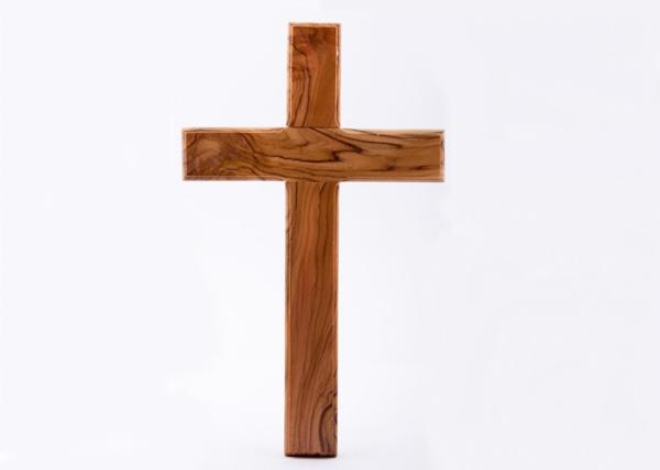 Buy cheap Solid Door Painted Handmade Wooden Crosses Olive Wood Wall Cross Non - Toxic from wholesalers