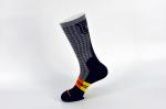 Spandex / Elastane Green Athletic Basketball Socks With Anti - Bacterial / Anti