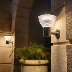 3000K Aluminum Solar Sensor Wall Lamp Light Optically Controlled For Outdoor