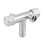 Toilet Heater 2 Way Angle Valve Safety Brushed 130g SUS 304