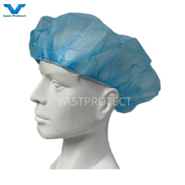 Buy cheap Disposable Non Woven Round Bouffant Cap For Clean And Safe Work Environment from wholesalers