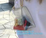 summer tote bag Transparent PVC Beach Shoulder Bags jelly candy bag, Fashionable
