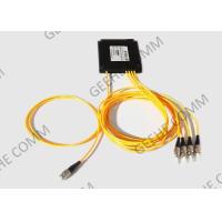 Buy cheap FC/APC 1x4 2.0mm Box Type Fiber Optic Splitter With FC UPC Connector product