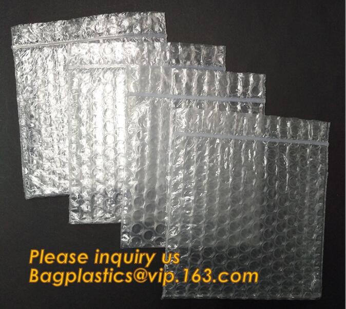 Cosmetic Pink Slider Padded Bag/Holographic k Bag With Bubble,Holographic Metallic Zipper Bubble Bag/Slider Padded