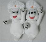 Bimbo White Chef Teddy Bear Stuffed Plush Toy Cute customized Bear Mascot