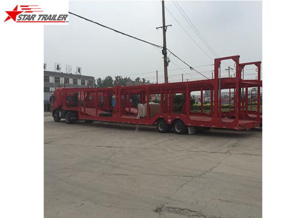Buy cheap 3 Axles Car Carrier Trailer Steel Leaf Spring Suspension For Vehicle Transportation from wholesalers