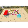 Buy cheap Customized Open Colorful Spiral Water Park Slide 100 Sq.M Floor Space from wholesalers